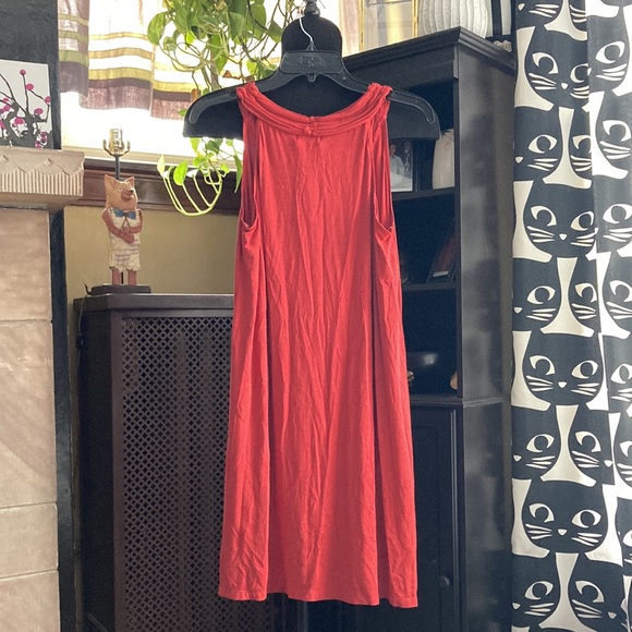 Bohemian Like Red Flowy Max Studio Dress - Picture 4 of 5